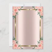 Gold Glitter Unicorn Rozen Crown Baby shower invul Kaart (Achterkant)