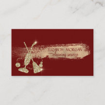 Gold Glitter Vacuum Cleaner, Broom Red