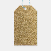 GOLD GLITTER vakantie kerstcadeau Tags Cadeaulabel (Achterkant)