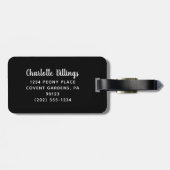 Gold Glitter Vegas Bachelorette Party Bagagelabel (Achterkant horizontaal)