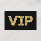 Gold Glitter VIP Business Consultant Visitekaartje (Voorkant)