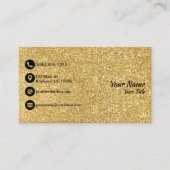 Gold Glitter Visitekaartje (Voorkant)