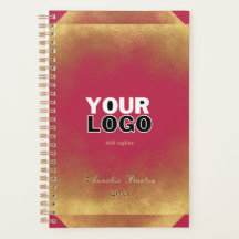 Gold Glitter Viva Magenta Aangepaste Logo Slogan N