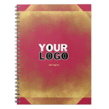 Gold Glitter Viva Magenta Fab Custom Logo & Slogan