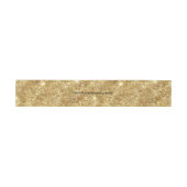 Gold Glitter Voeg je eigen tekst toe Uitnodigingen Wikkel (Vlak)