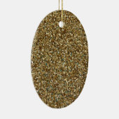 GOLD GLITTER ~ voor Feestdagen of elke dag! Keramisch Ornament (Rechts)