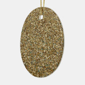 GOLD GLITTER ~ voor Feestdagen of elke dag! Keramisch Ornament (Links)