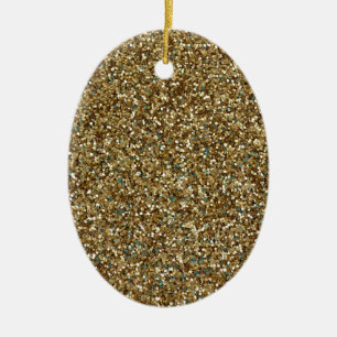 GOLD GLITTER ~ voor Feestdagen of elke dag! Keramisch Ornament