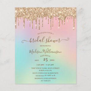 Gold Glitter-Vrijgezellenfeest met budgetdruppelaa