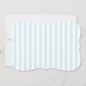 Gold Glitter VRIJGEZELLENFEEST Stripe Blue Invitat Kaart (Achterkant)