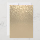 Gold Glitter Wedding Kaart (Achterkant)