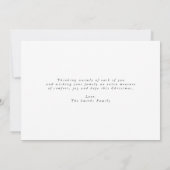 Gold Glitter-Wenskaart voor kerstfoto's Kaart (Achterkant)