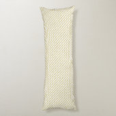 Gold Glitter White Chevron Body Pillow Lichaamskussen (Achterkant (Verticaal))