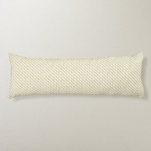 Gold Glitter White Chevron Body Pillow Lichaamskussen