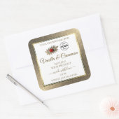 Gold Glitter White Product Labels Ladybug Voeg Log (Envelop)