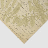  Gold Glitter Wildflower Script Decoupage Tissuepapier (Detail)