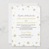 Gold Glitter Winter Wonderland Wedding Kaart (Voorkant)