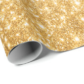 Gold Glitter Wrapping Paper Cadeaupapier (Rol Hoek)