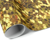 Gold Glitter Wrapping Paper Cadeaupapier (Rol Hoek)