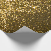 Gold Glitter Wrapping Paper Cadeaupapier (Hoek)