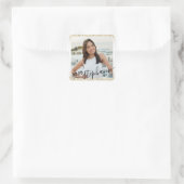 Gold Glitter XOXO Hartelijk dank voor de partijfot Vierkante Sticker (Tas)