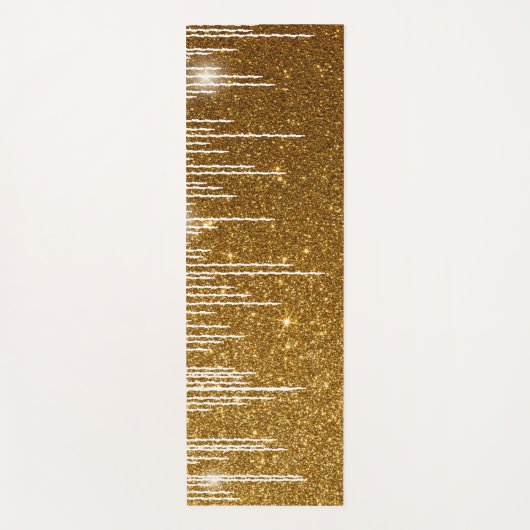 Gold Glitter Yogamat (Voorkant)