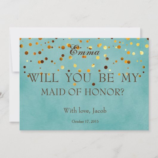 Gold Glitter zal mijn moeder zijn... Kaart (Voorkant)