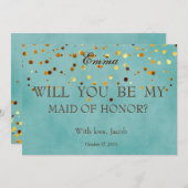 Gold Glitter zal mijn moeder zijn... Kaart (Voorkant / Achterkant)