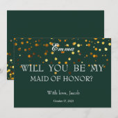 Gold Glitter zal mijn moeder zijn... Kaart (Voorkant / Achterkant)