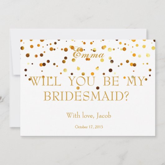 Gold Glitter zal mijn uitnodiging zijn (Voorkant)