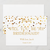 Gold Glitter zal mijn uitnodiging zijn (Voorkant / Achterkant)