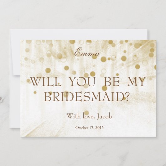 Gold Glitter zal mijn uitnodiging zijn (Voorkant)