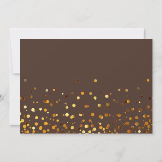Gold Glitter zal mijn uitnodiging zijn (Achterkant)