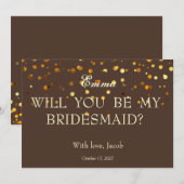 Gold Glitter zal mijn uitnodiging zijn (Voorkant / Achterkant)