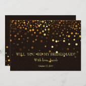 Gold Glitter zal mijn uitnodiging zijn (Voorkant / Achterkant)