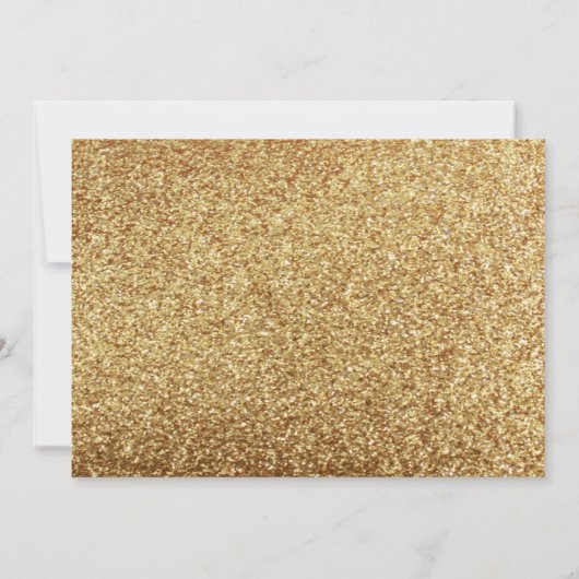 Gold Glitter zal mijn uitnodiging zijn (Achterkant)
