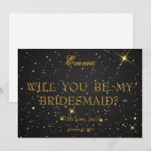 Gold Glitter zal mijn uitnodiging zijn (Voorkant / Achterkant)