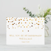 Gold Glitter zal mijn uitnodiging zijn (Staand voorkant)