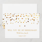 Gold Glitter zal mijn uitnodiging zijn (Voorkant / Achterkant)