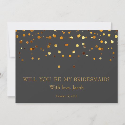 Gold Glitter zal mijn uitnodiging zijn (Voorkant)