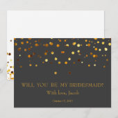 Gold Glitter zal mijn uitnodiging zijn (Voorkant / Achterkant)