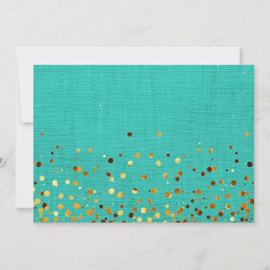 Gold Glitter zal mijn uitnodiging zijn (Achterkant)