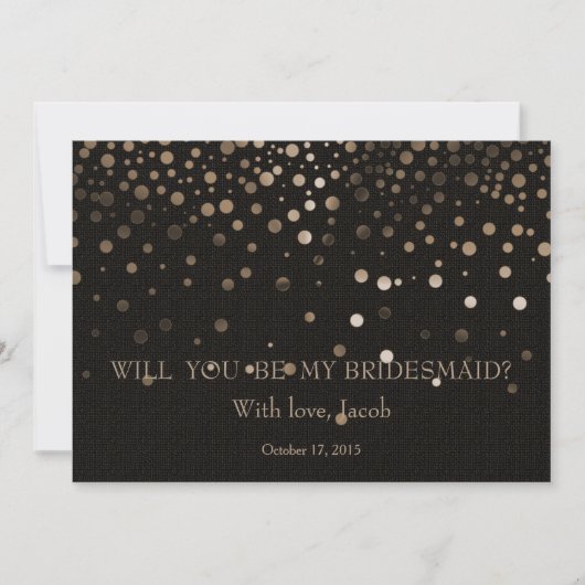 Gold Glitter zal mijn uitnodiging zijn (Voorkant)