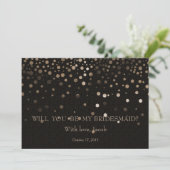Gold Glitter zal mijn uitnodiging zijn (Staand voorkant)
