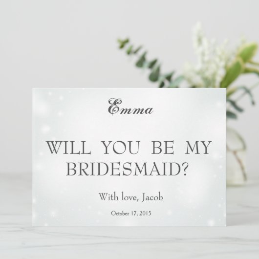 Gold Glitter zal mijn uitnodiging zijn (Staand voorkant)