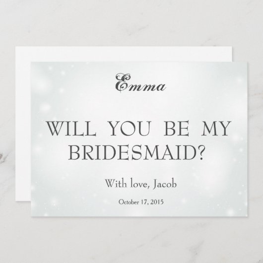 Gold Glitter zal mijn uitnodiging zijn (Voorkant / Achterkant)