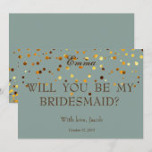 Gold Glitter zal mijn uitnodiging zijn (Voorkant / Achterkant)