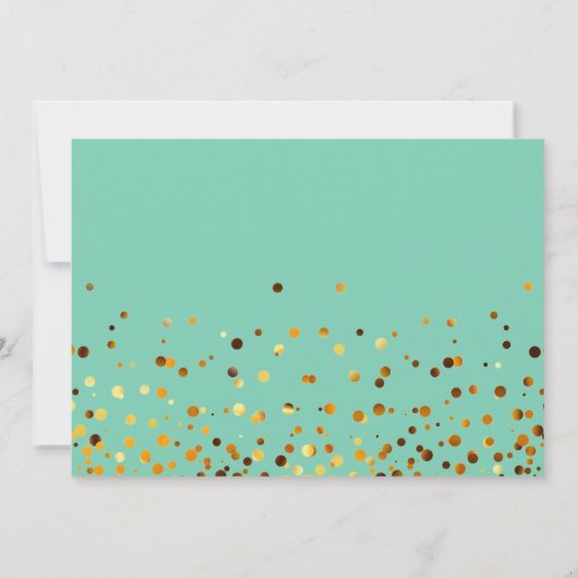 Gold Glitter zal mijn uitnodiging zijn (Achterkant)