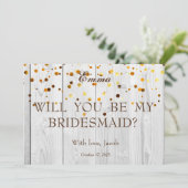 Gold Glitter zal mijn uitnodiging zijn (Staand voorkant)