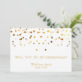 Gold Glitter zal mijn uitnodiging zijn (Staand voorkant)